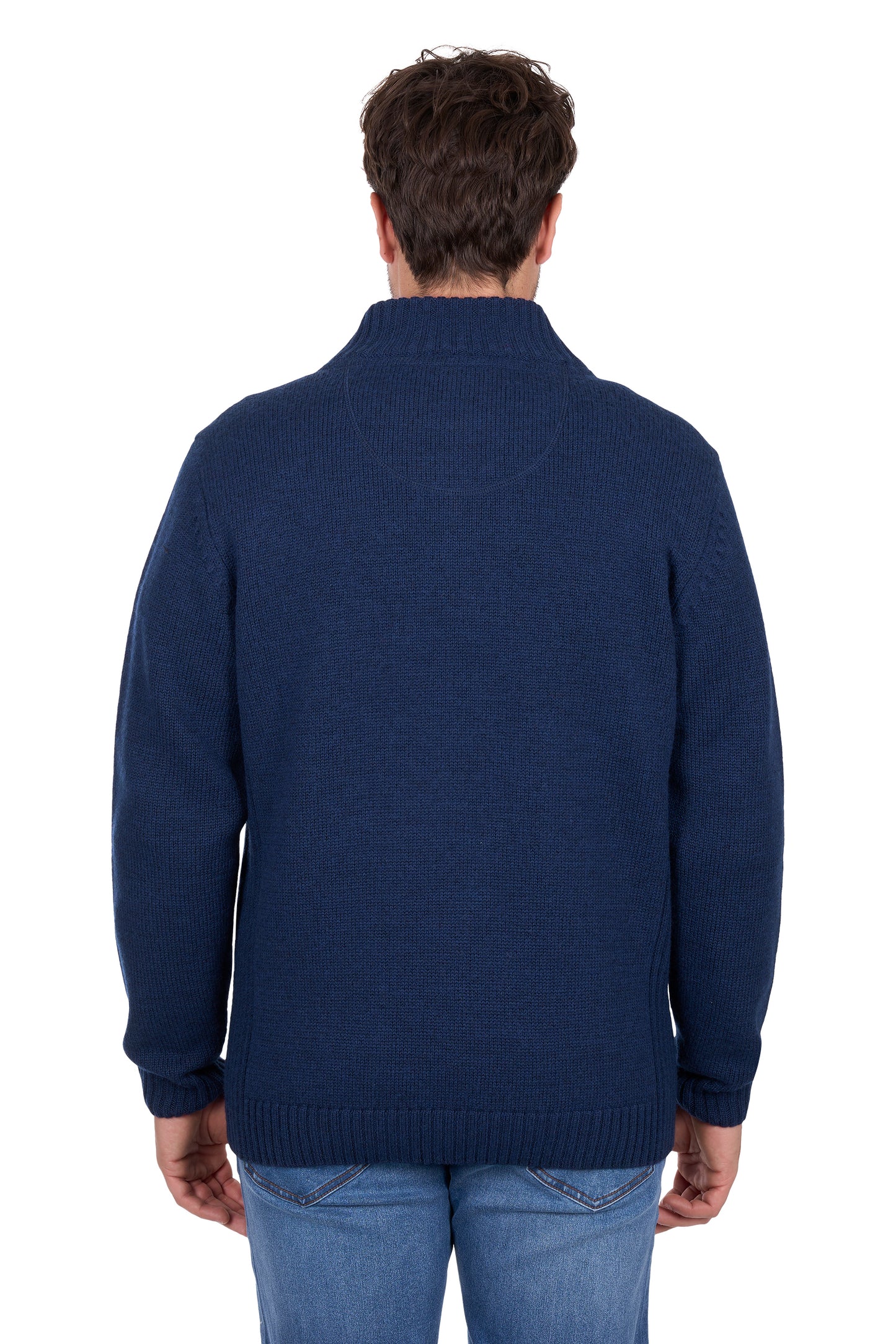 T6W1519001 Thomas Cook Men's Jessie 1/4 Zip Jumper Blue Marble