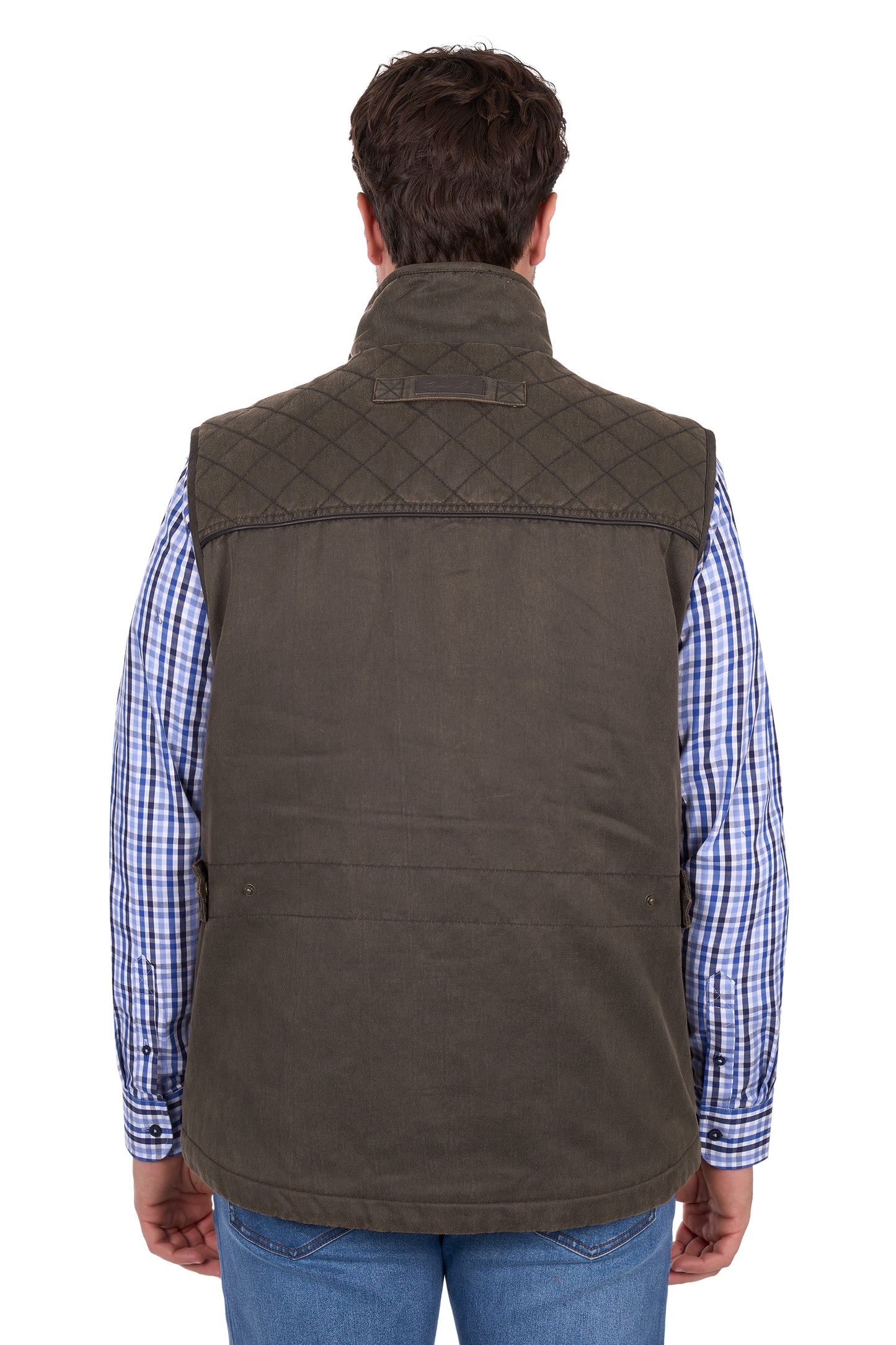 T6W1607173 Thomas Cook Men's Marcus Vest Rustic Mulch