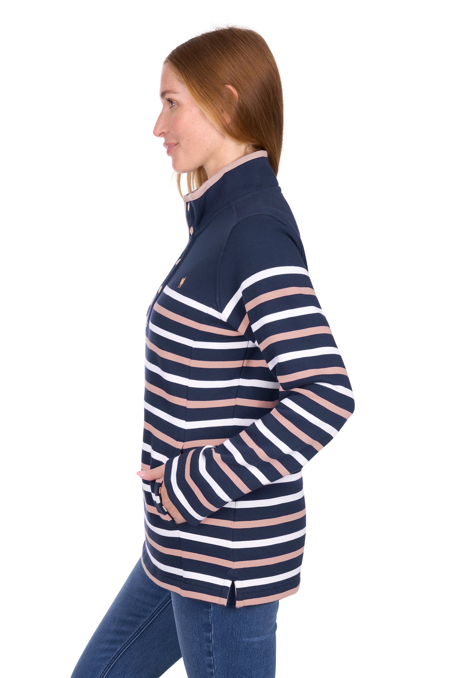 T6W2528081 Thomas Cook Women's Hannah Rugby Navy/Tan