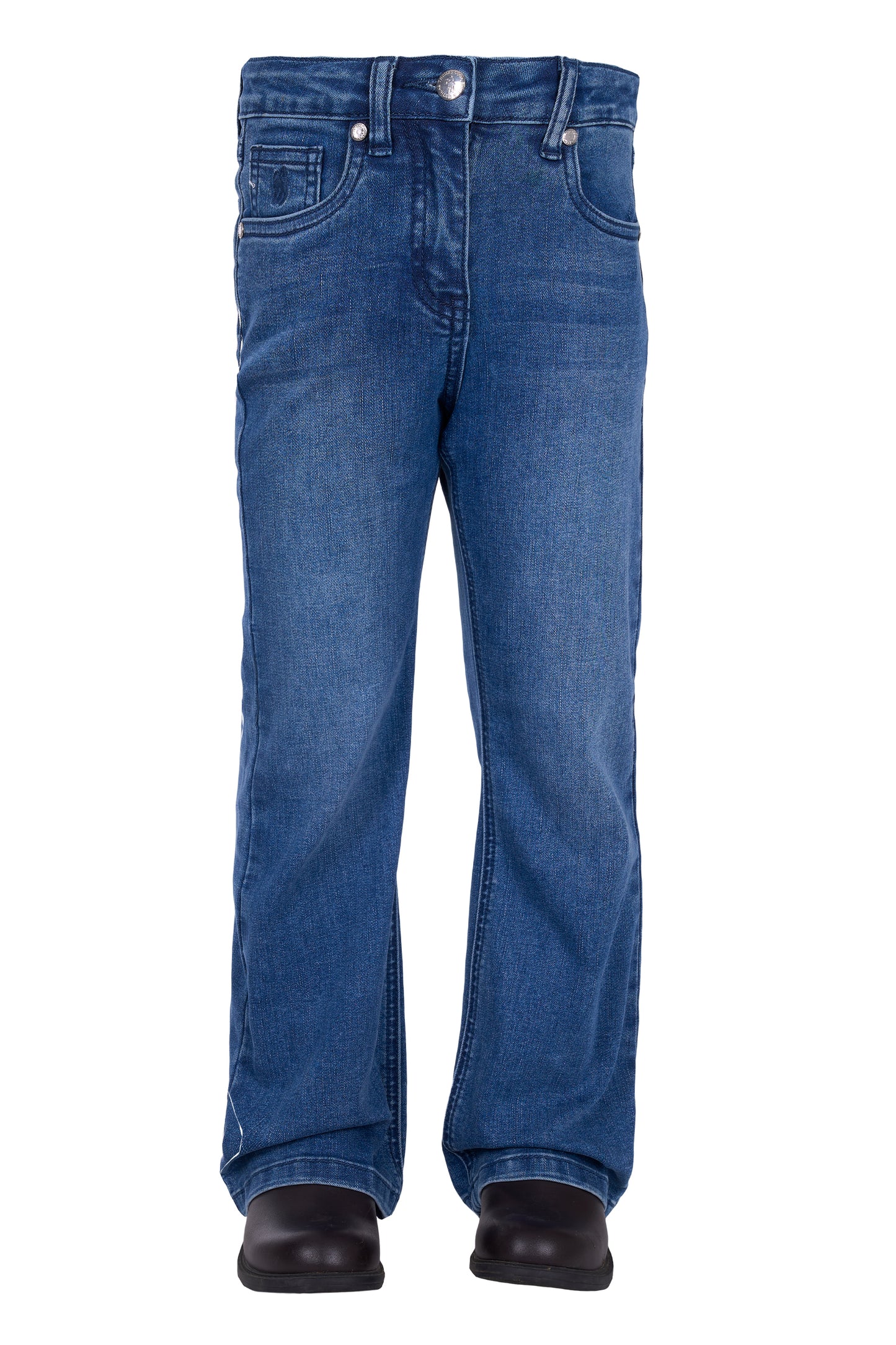 T6W5200143 Thomas Cook Girl's Heather Boot Cut Jean Light Wash