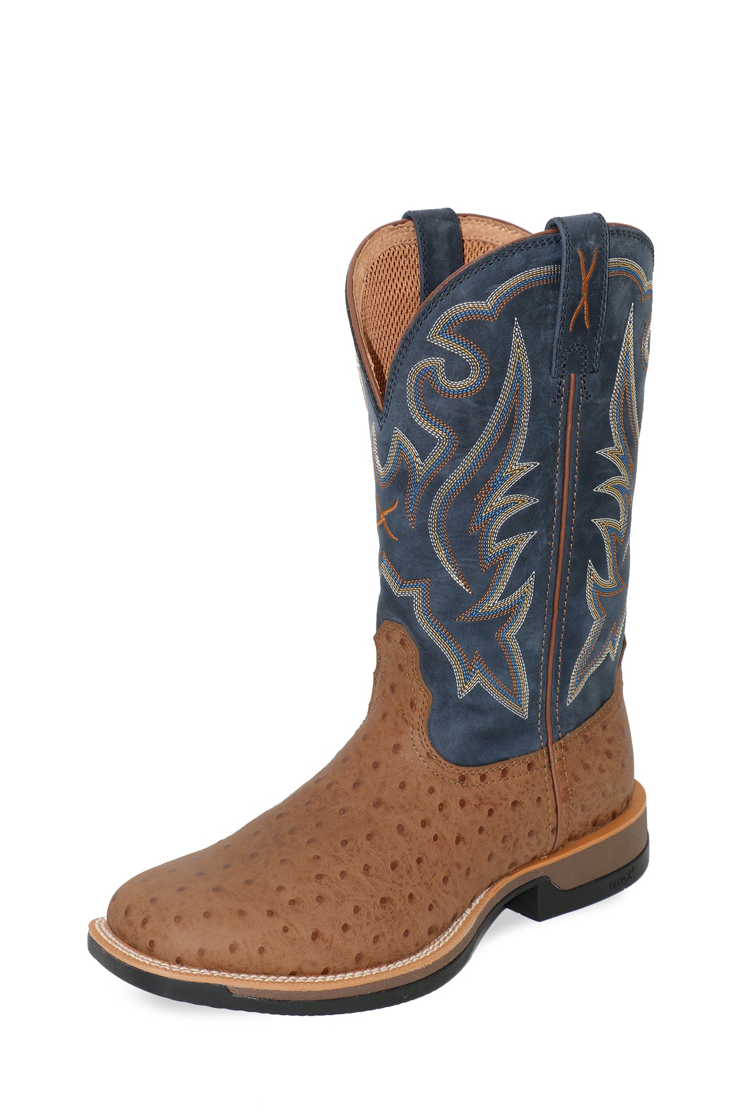 TCMXW0022 Twisted X Men's 11 Tech X1 Boot Chestnut/Navy EE Wide