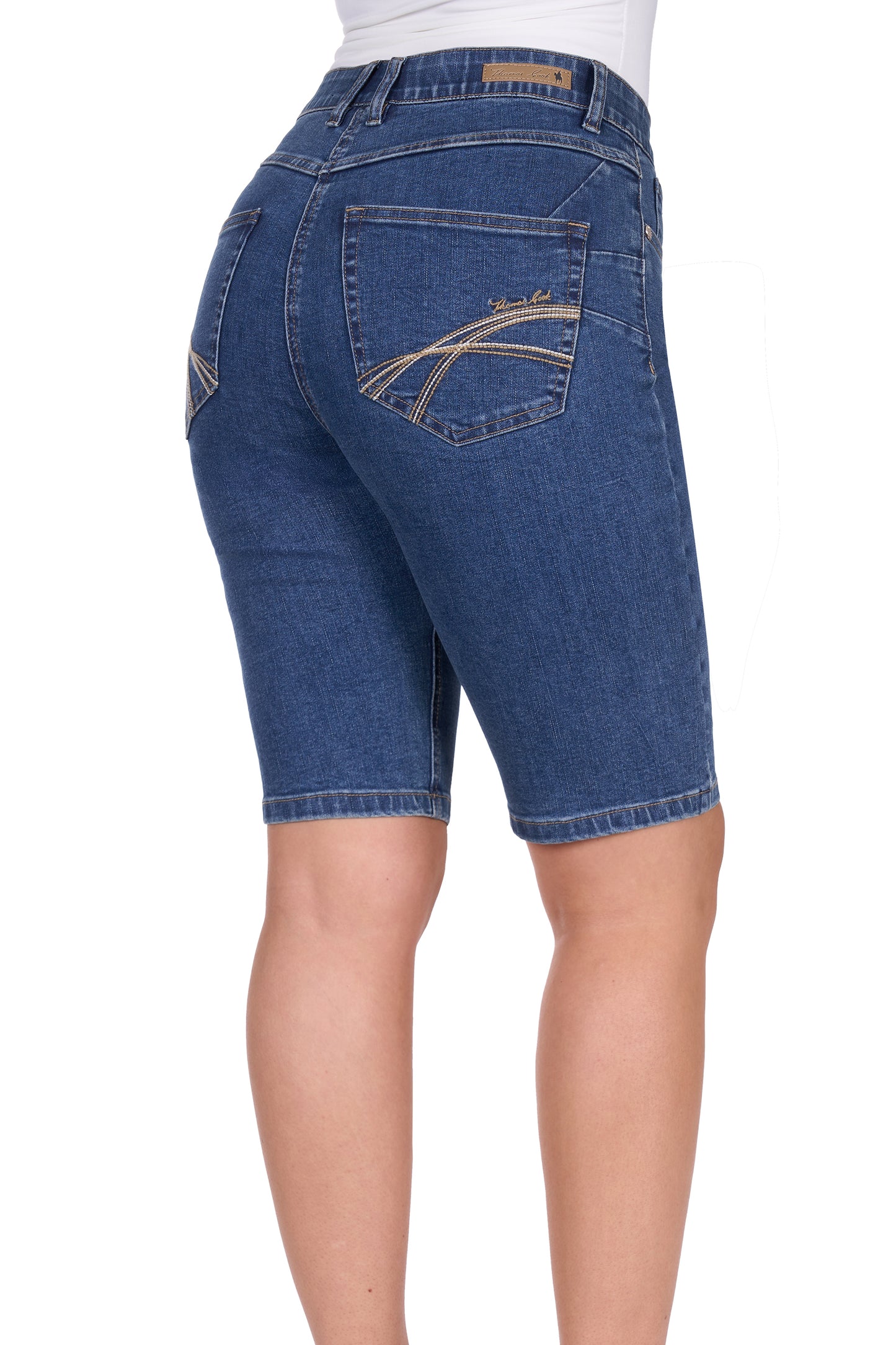 TCP2302064 Thomas Cook Women's Lucy Denim Short Mid Wash