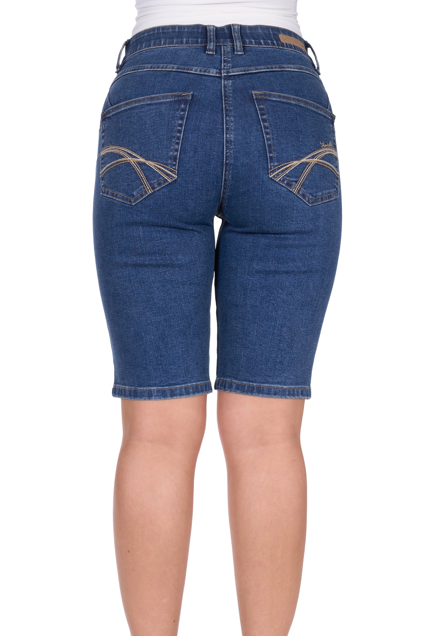 TCP2302064 Thomas Cook Women's Lucy Denim Short Mid Wash