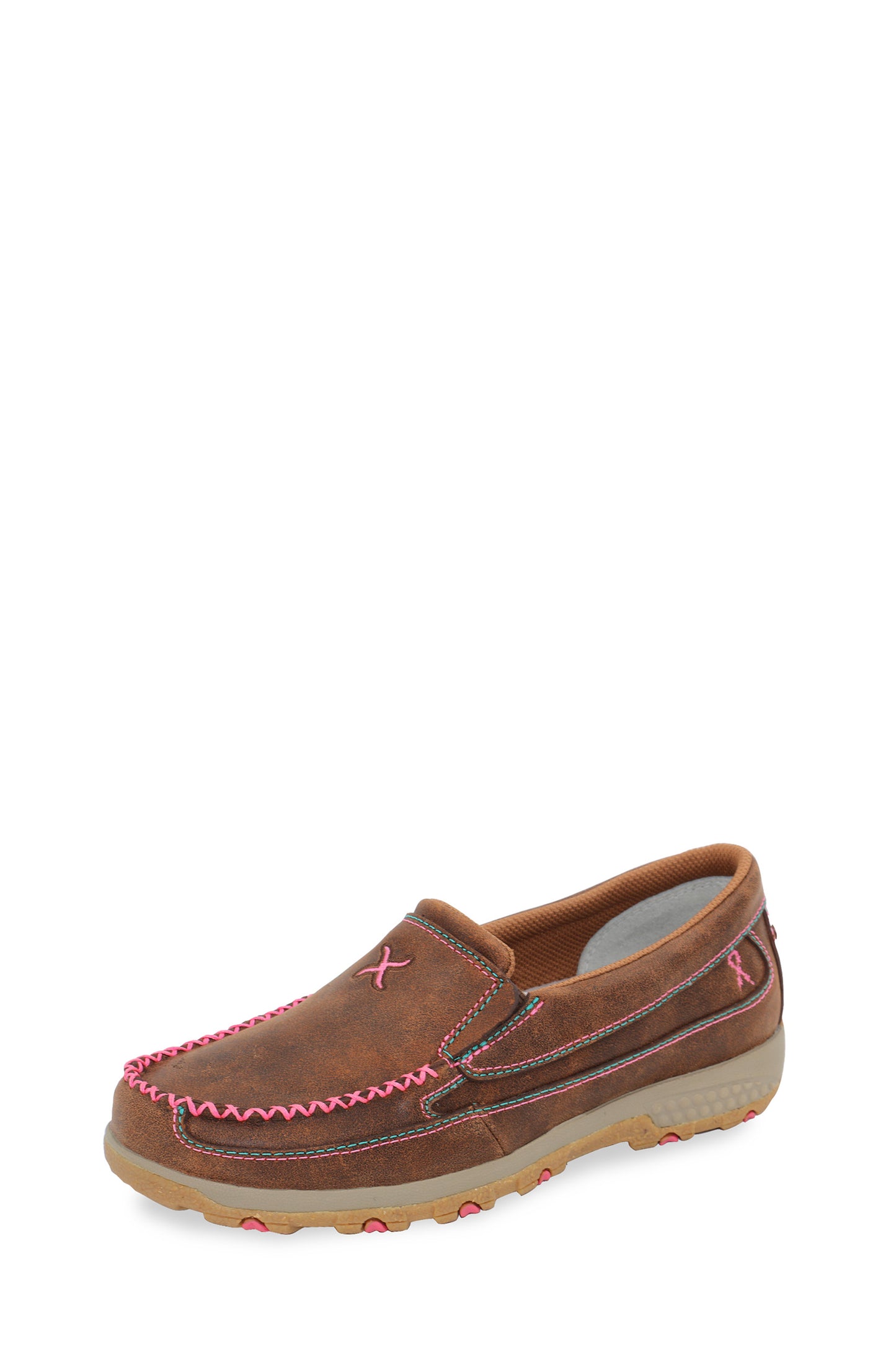 TCWXC0039 Twisted X Womens Pink Cell Stretch Slip-on