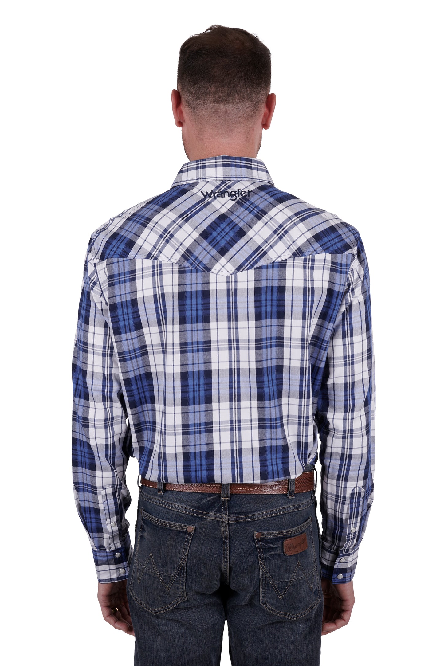 X4W1111000 Wrangler Men's Albert Logo LS Shirt