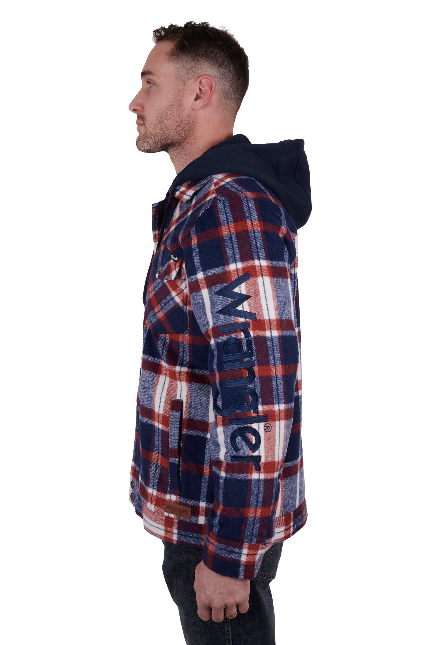 X4W1776038 Wrangler Men's Andrew Wool Shirt Jacket