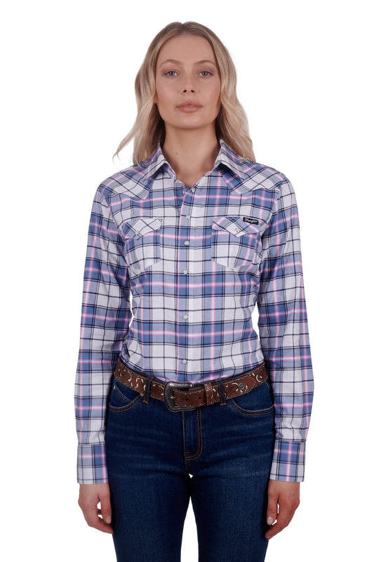 X4W2127053 Wrangler Women's Lucy LS Western Shirt