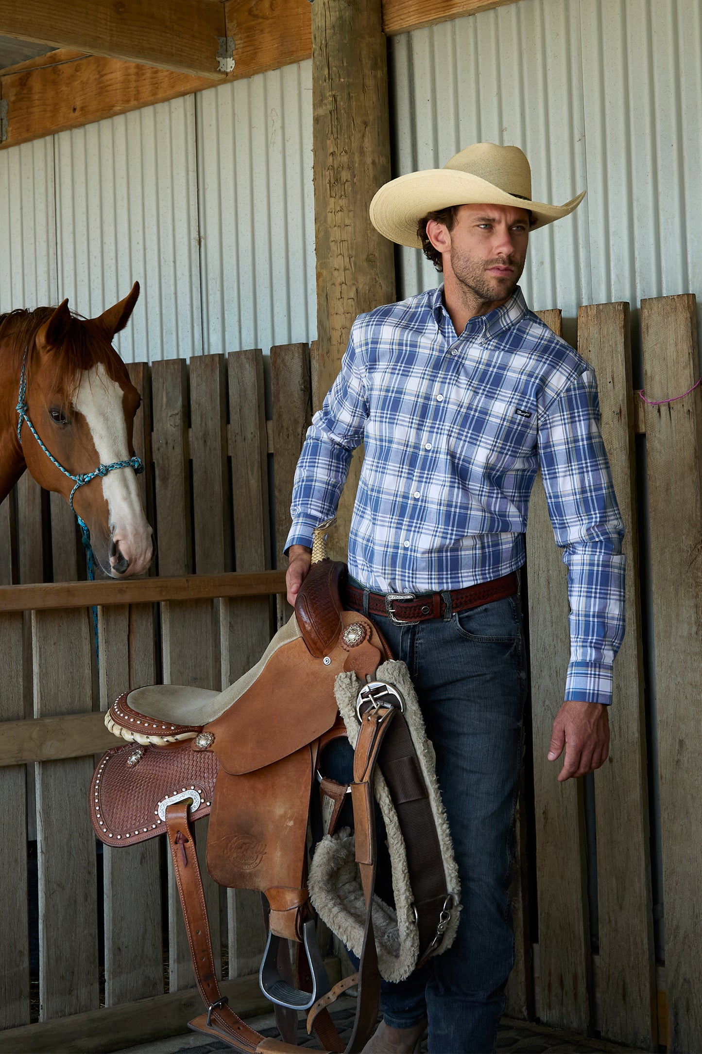 X5S1115369 Wrangler Men's Ranger LS Shirt