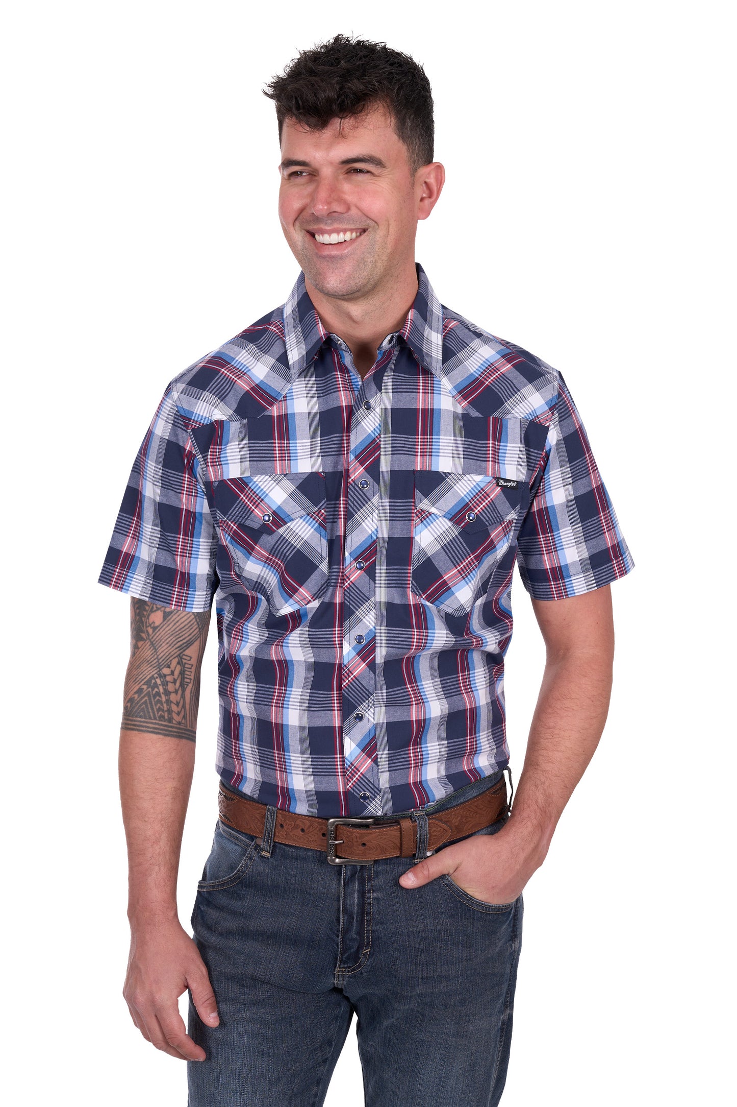 X5S1117371 Wrangler Men's Phillip SS Shirt