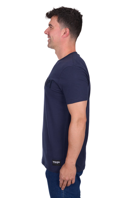 X5S1557380 Wrangler Men's Chase Tee Navy