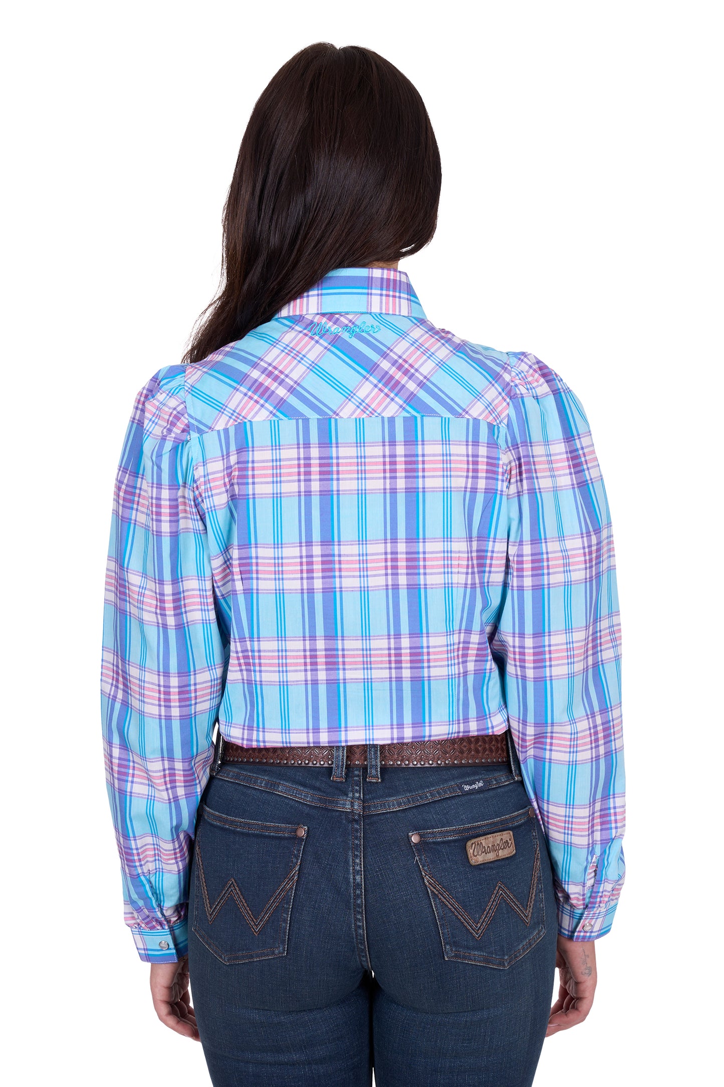 X5S2129431 Wrangler Women's Emily Check LS Shirt
