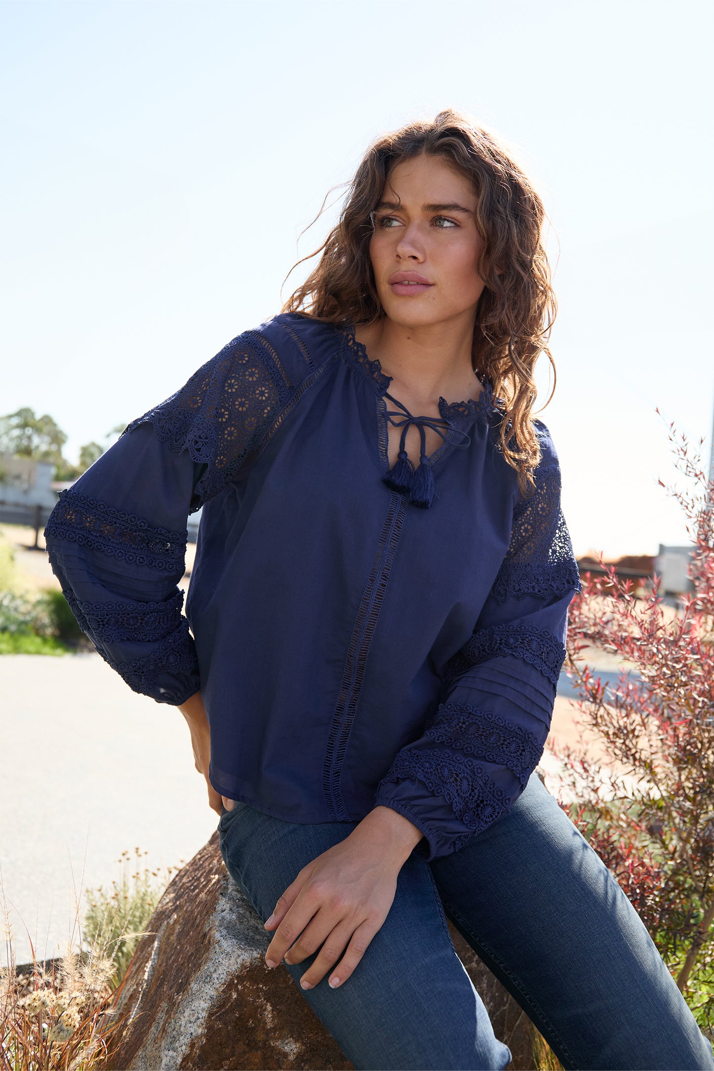 X5S2513443 Wrangler Women's Tamara LS Blouse