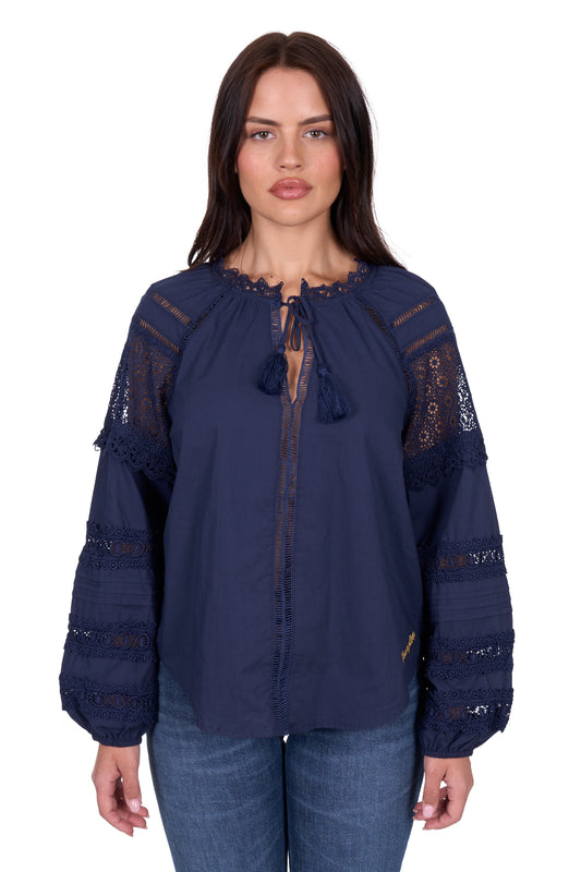 X5S2513443 Wrangler Women's Tamara LS Blouse