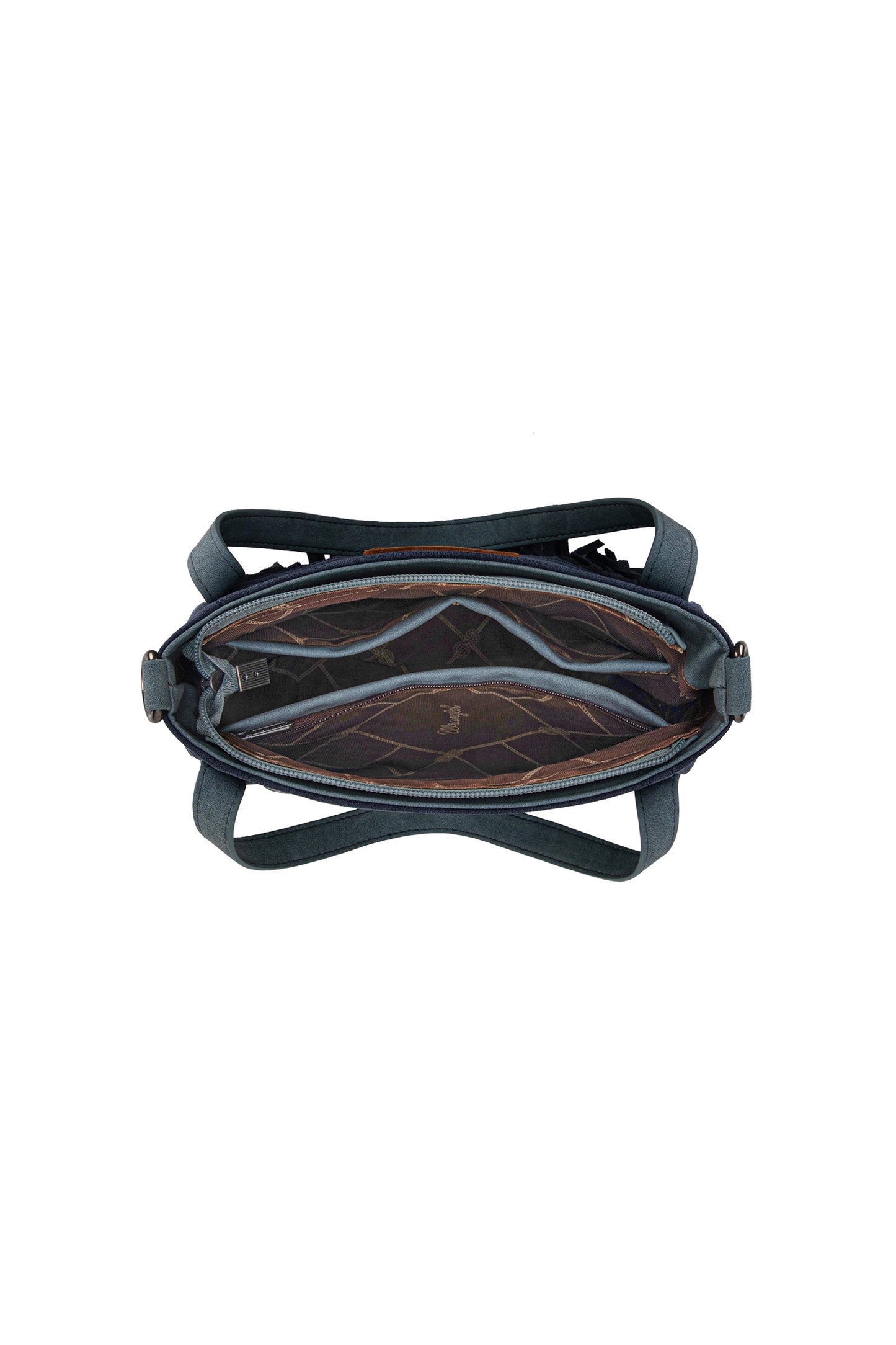 X5S2902BAG Wrangler Two Tone Fringe Bag Navy