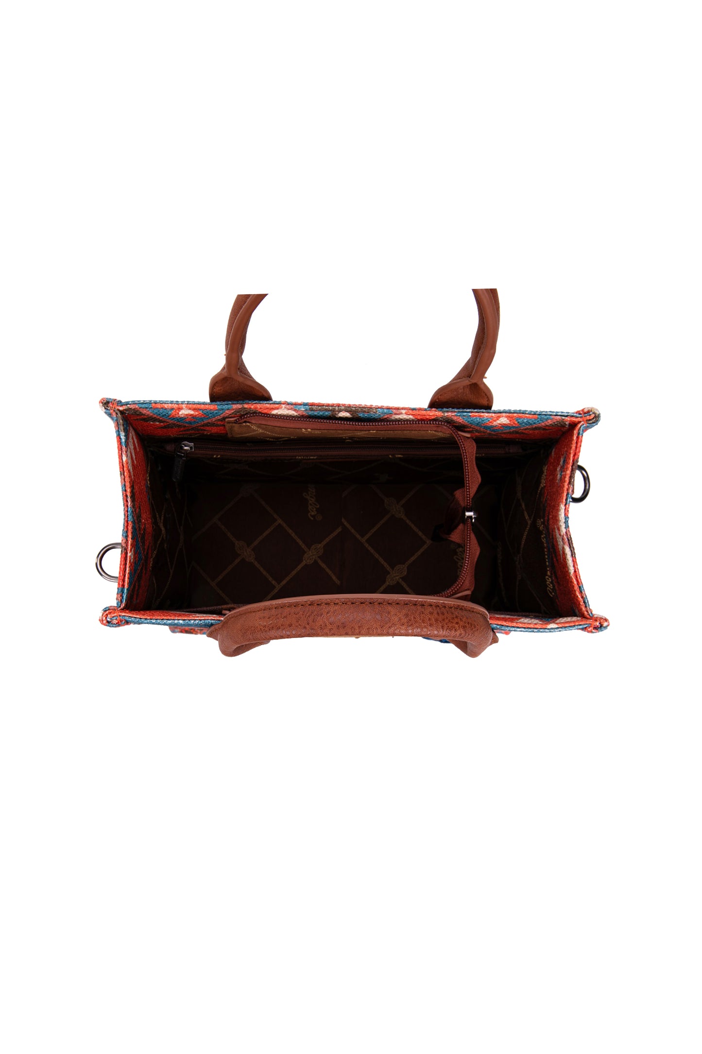 X5S2910BAG Wrangler Macy Aztec Crossbody Bag Coral