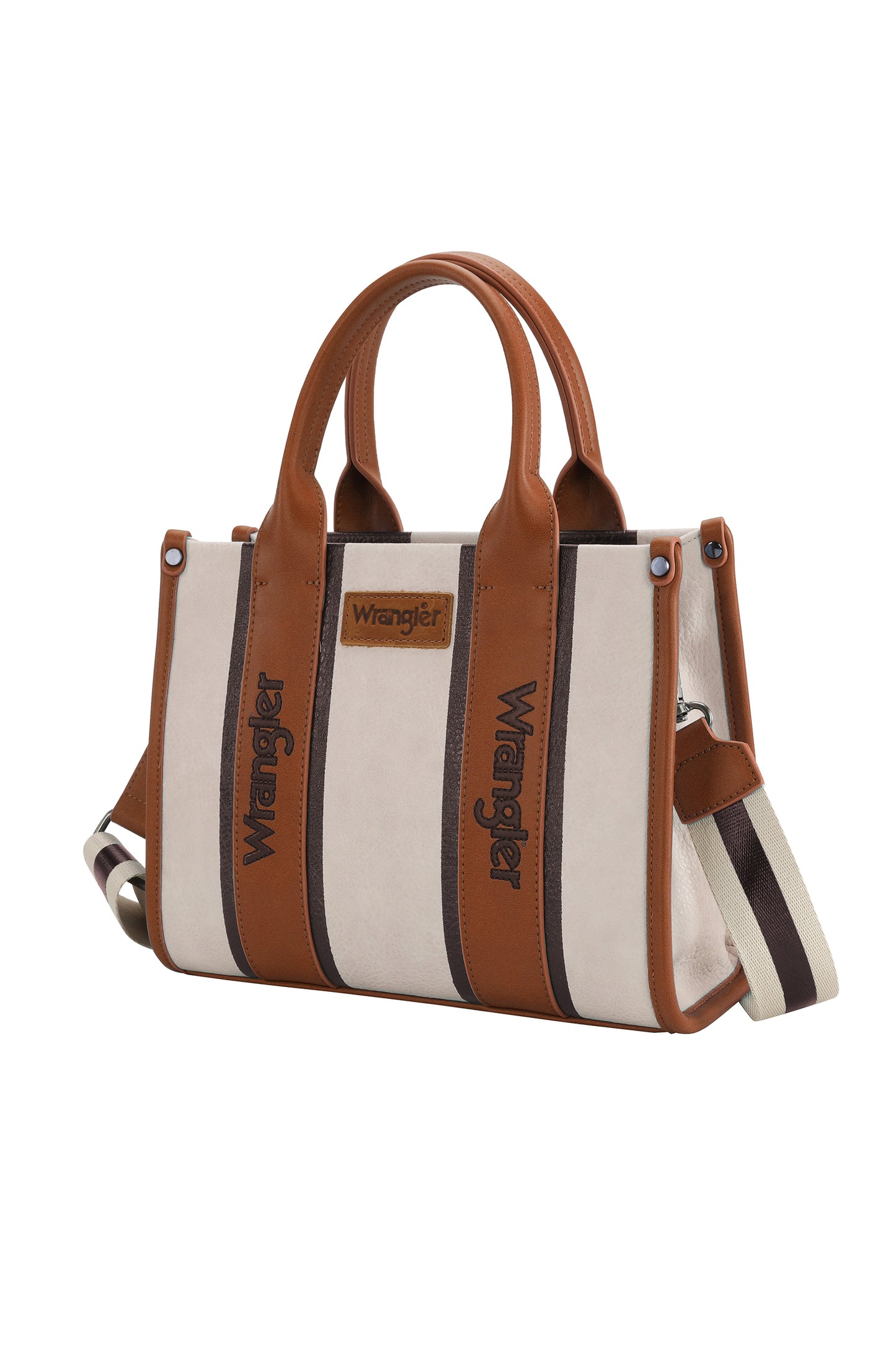 X5S2930BAG Wrangler Contrast Logo Crossbody Bag Natural