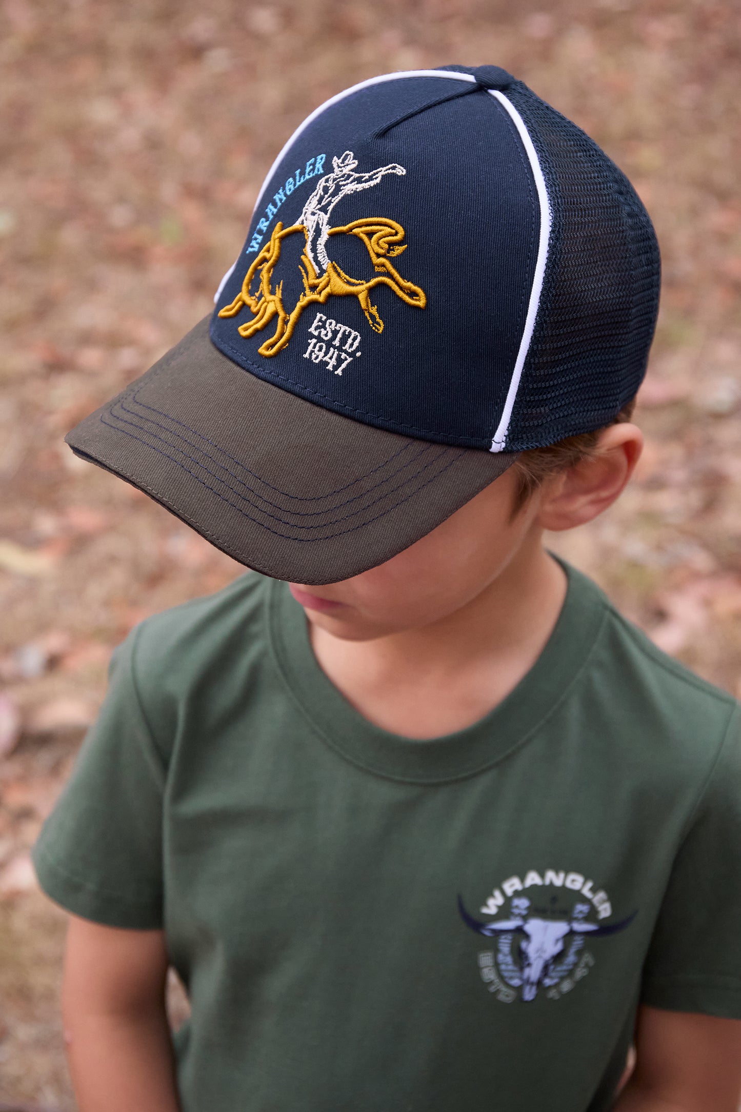 X5S3952CAP Wrangler Kids Robert Trucker Cap