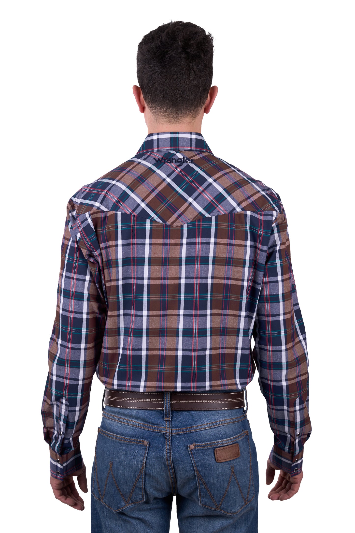 X5W1111227 Wrangler Men's Milo Logo LS Shirt