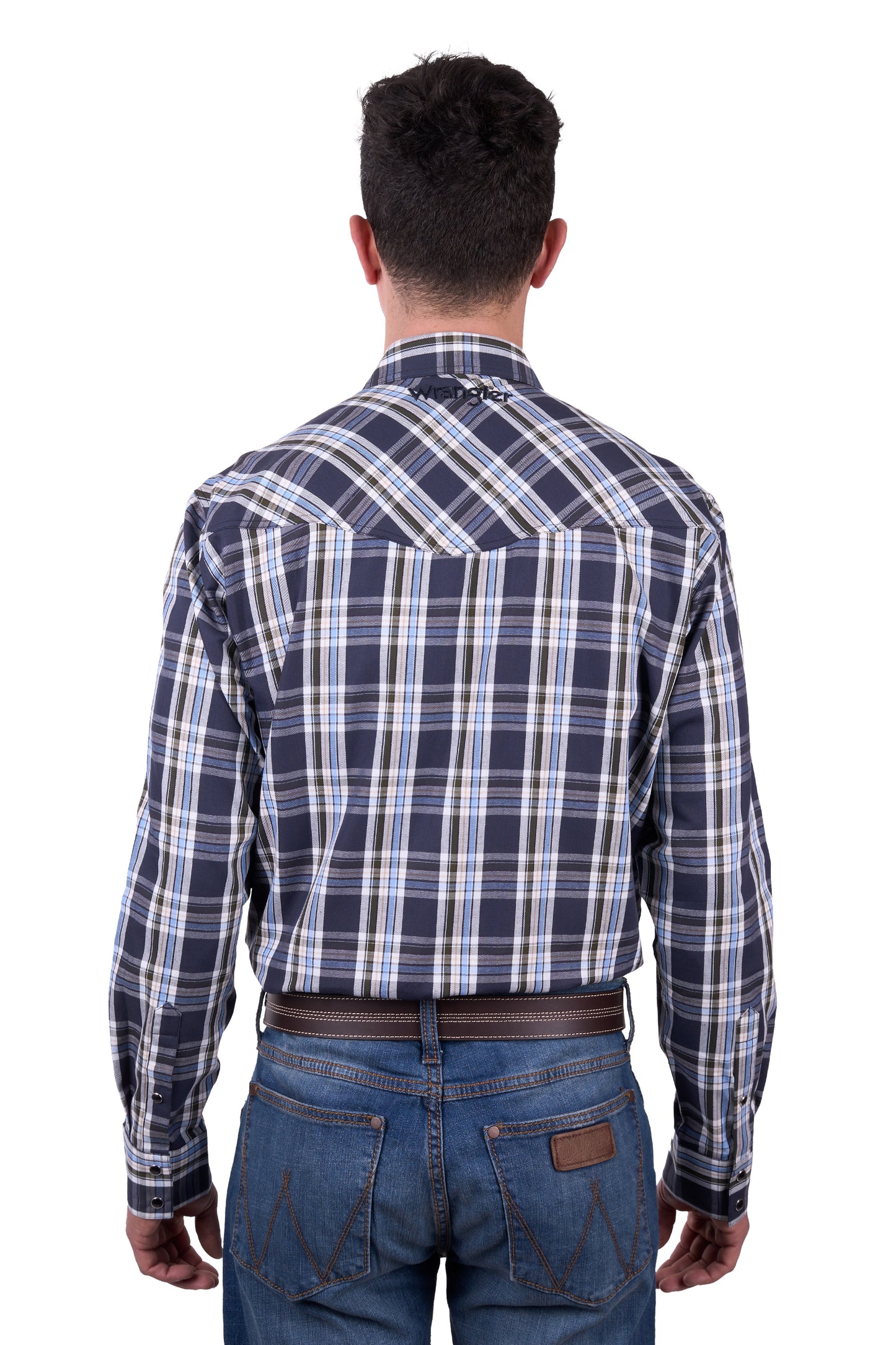 X5W1111228 Wrangler Men's Finn Logo LS Shirt
