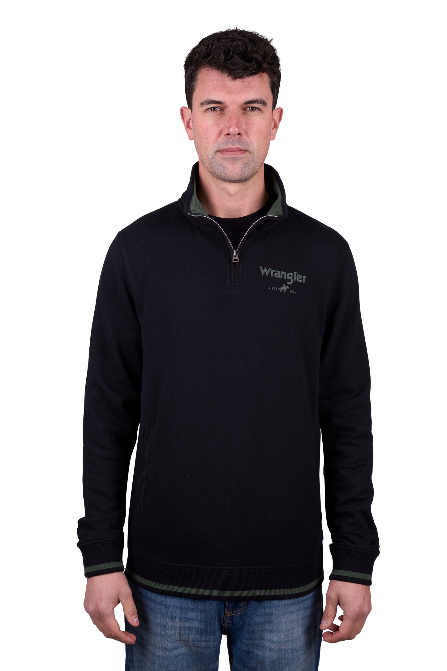 X5W1573249 Wrangler Men's Alex 1/4 Zip Pullover