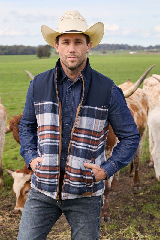 X5W1662257 Wrangler Men's Koda Reversable Vest