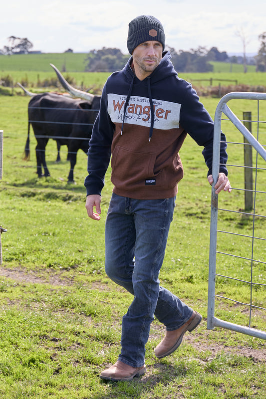 X5W1770254 Wrangler Men's Eric Zip Up Hoodie