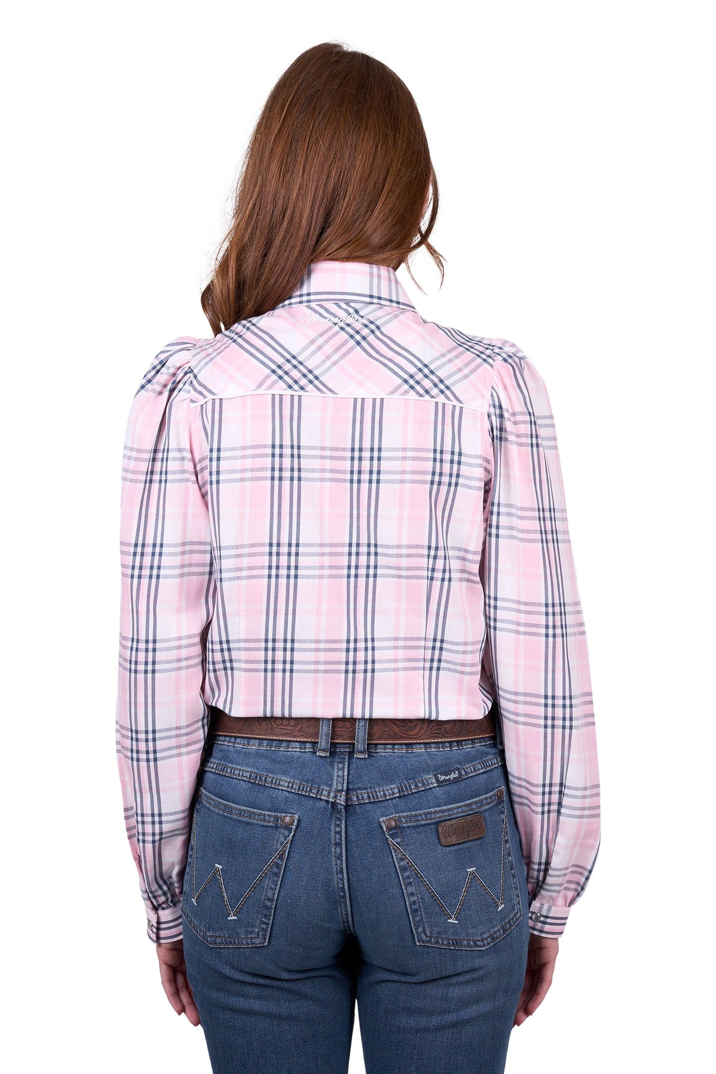 X5W2129289 Wrangler Women's Phoebe Check LS Shirt