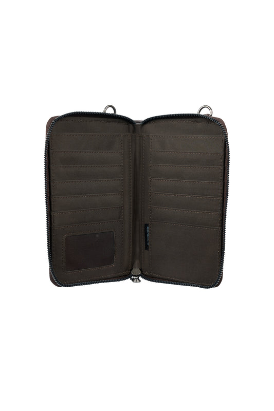 X5W2936BAG Wrangler Natalie Wallet Bag Chocolate