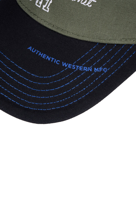 X6S1942CAP Wrangler Men's Dave HP Trucker Cap Cypress/Black