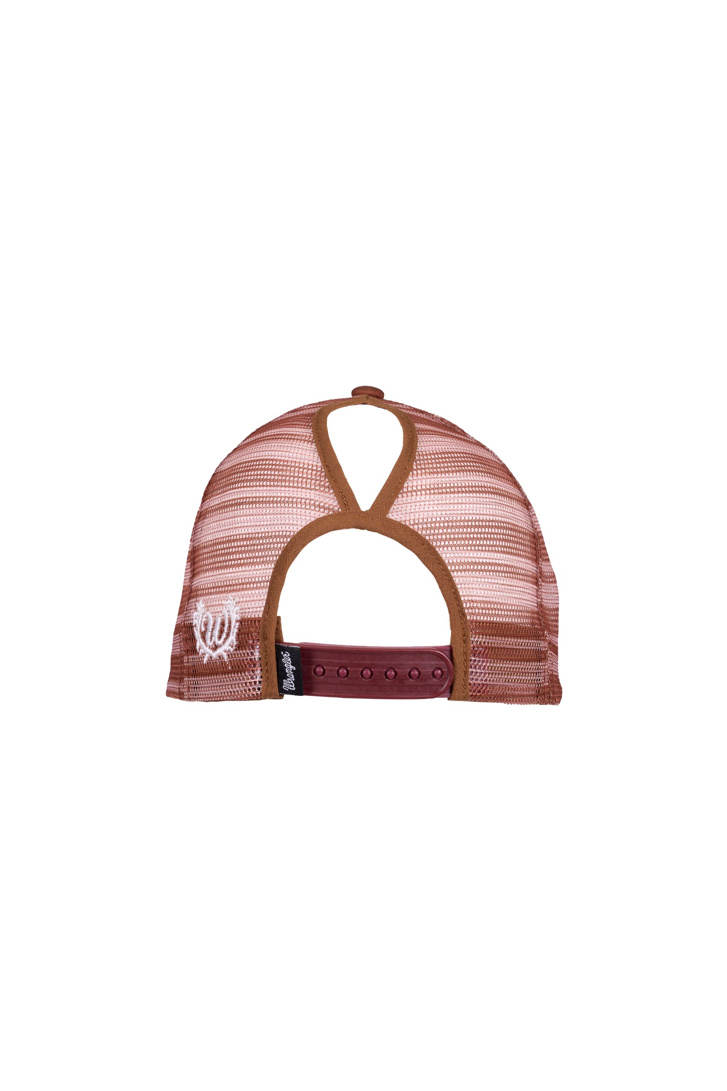 X6S2939CAP Wrangler Women's Jenna HP Ponytail Trucker Cap Copper