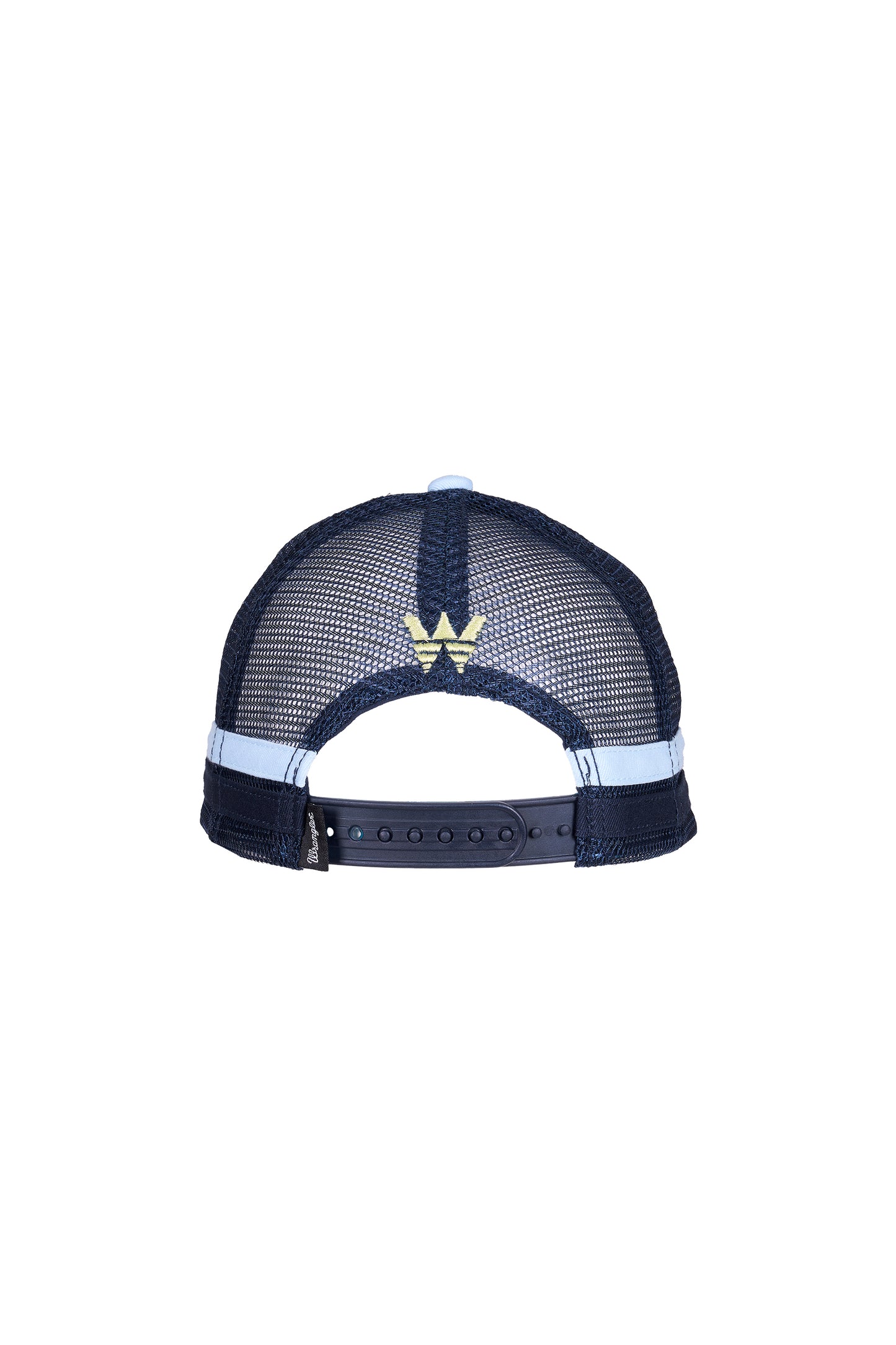X6S3947CAP Wrangler Boy's Bruno Trucker Cap LT Blue/Navy