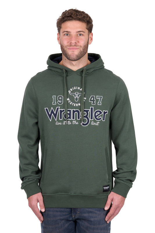 X6W1540512 Wrangler Men's Glen Hoodie Cypress