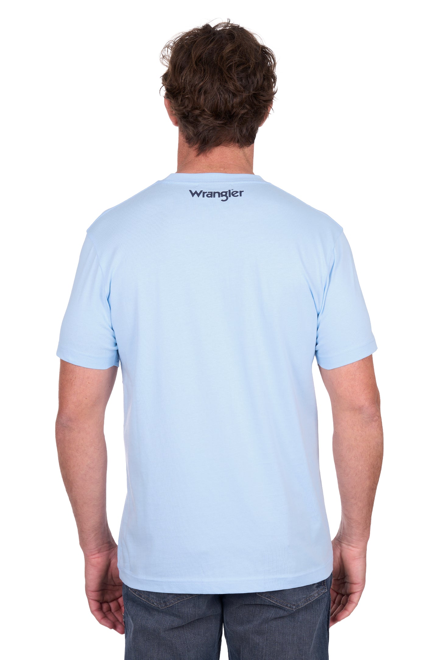 X6W1557495 Wrangler Men's Blake Tee Light Blue