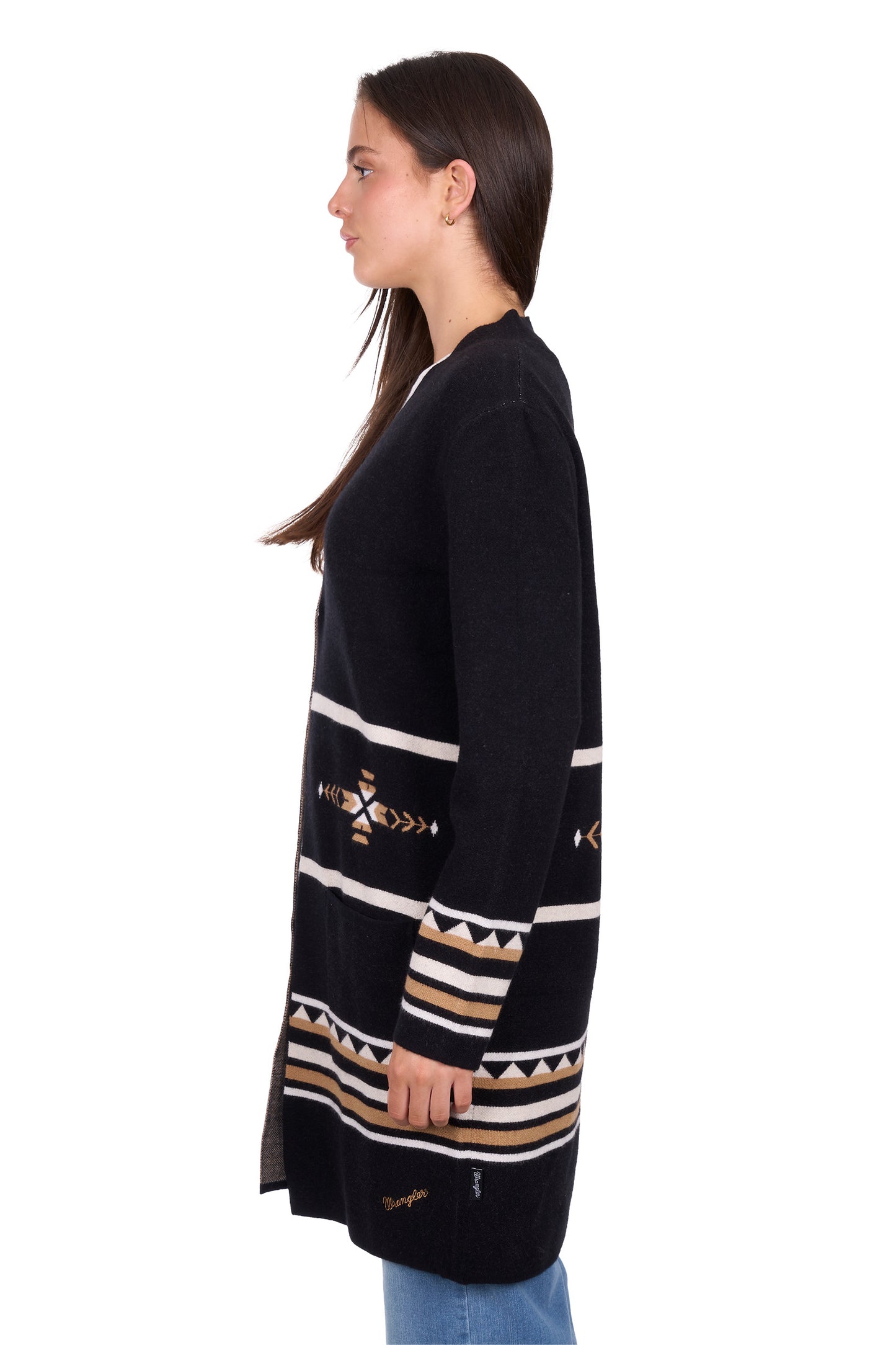 X6W2533575 Wrangler Women's Fiona Cardigan Black/Tan