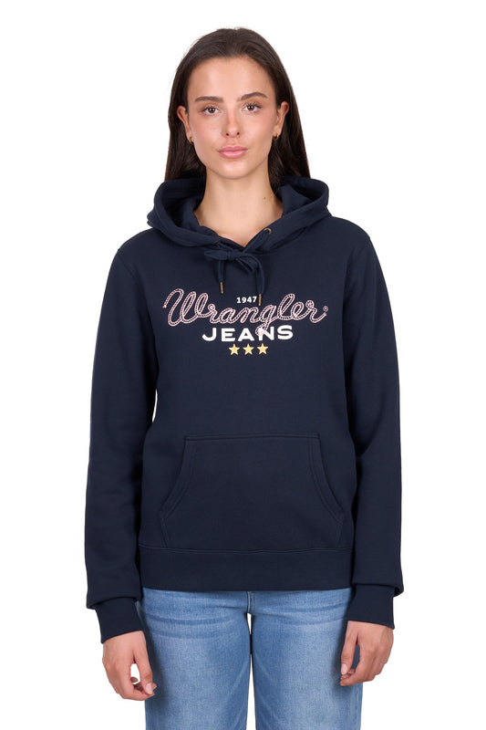 X6W2587554 Wrangler Women's Piper Hoodie Navy