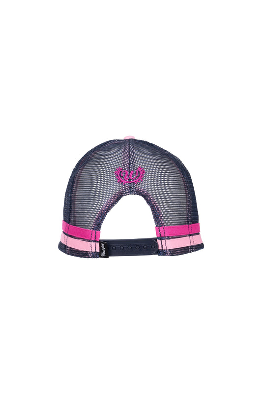 X6W2942CAP Wrangler Women's Annabelle HP Ponytail Truck Cap Pink/Navy