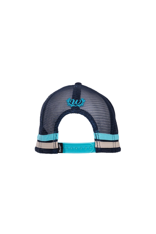 X6W2943CAP Wrangler Women's Elly HP Ponytail Truck Cap Navy/Blue