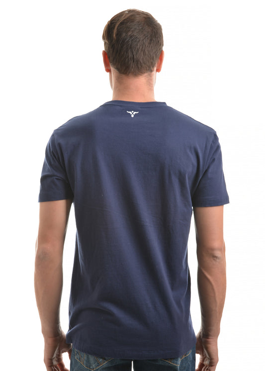 XCP1557366 Wrangler Men's Angus SS Tee Navy