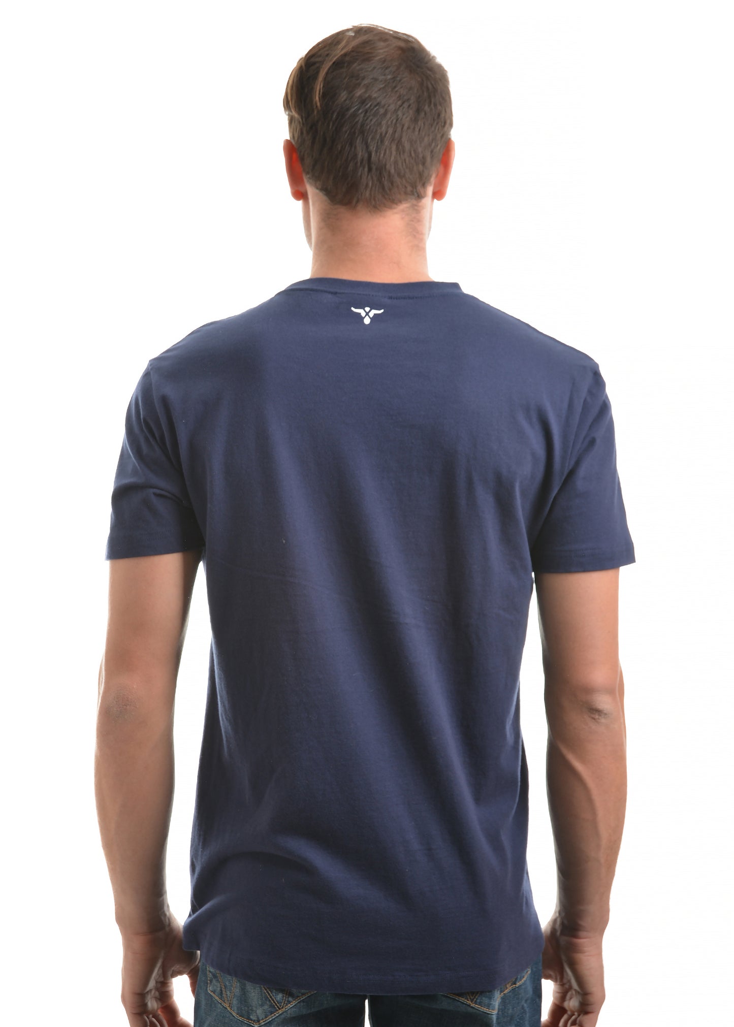 XCP1557366 Wrangler Men's Angus SS Tee Navy