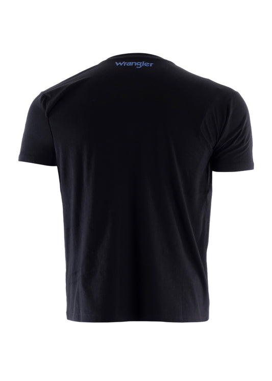 XCP1557969 Wrangler Men's Ryder Logo Tee Black
