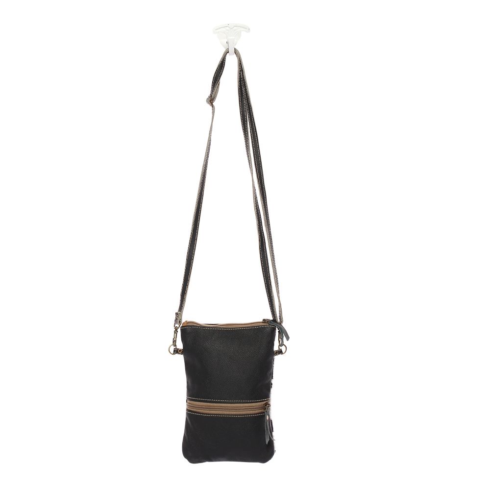 S-1174 Handbag White & Black Cross Body