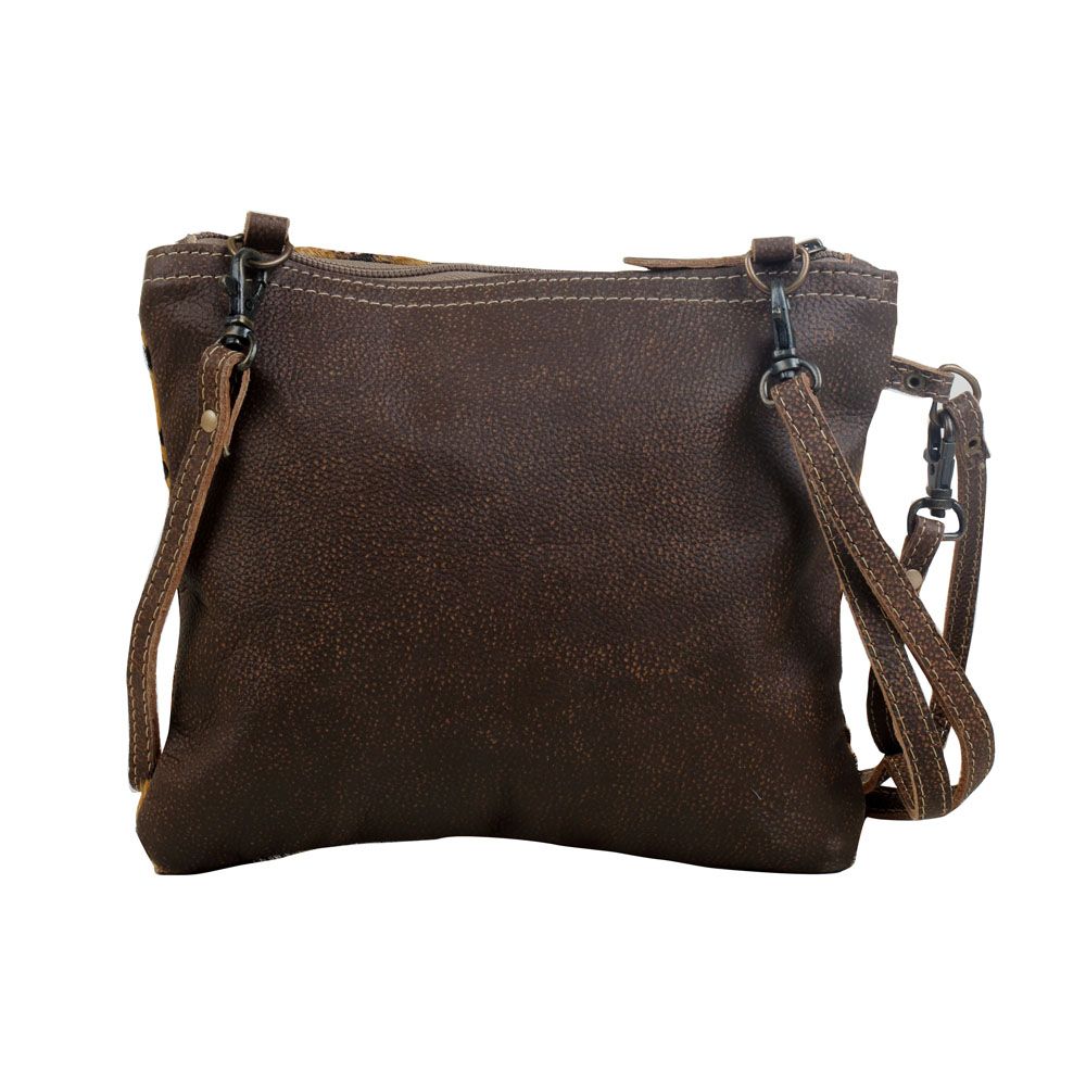 S-2829 Freckled Leopard Print Hide Bag