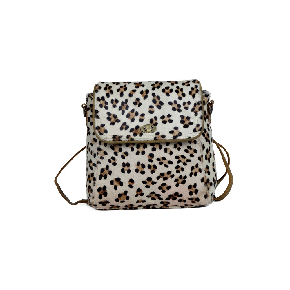 S-3359 Quaint Leopard Print Hide Bag