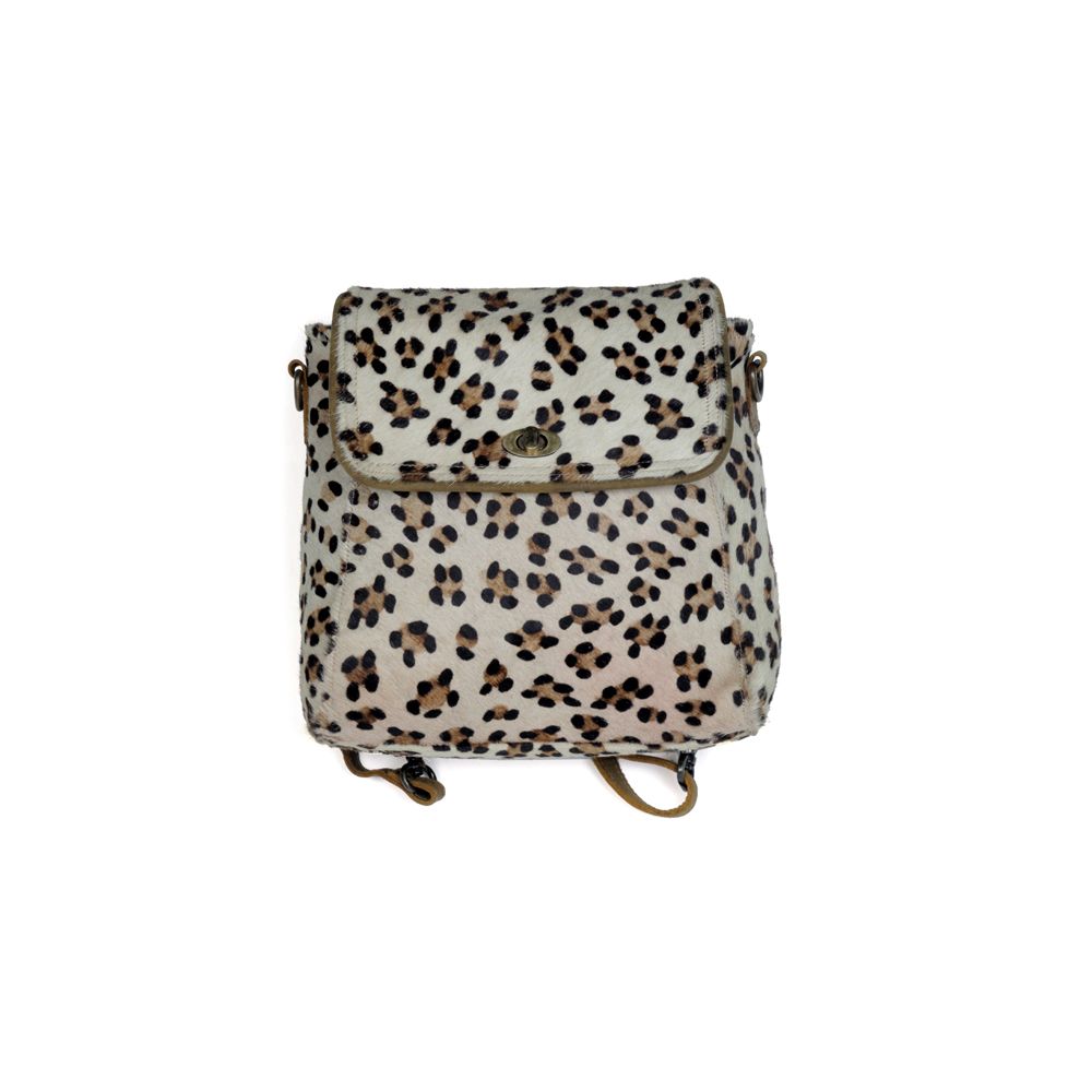 S-3359 Quaint Leopard Print Hide Bag