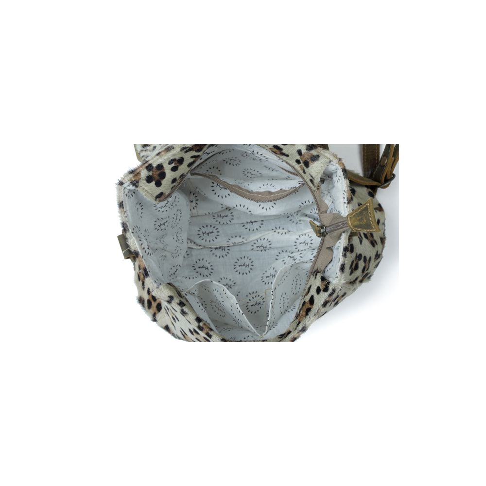 S-3359 Quaint Leopard Print Hide Bag