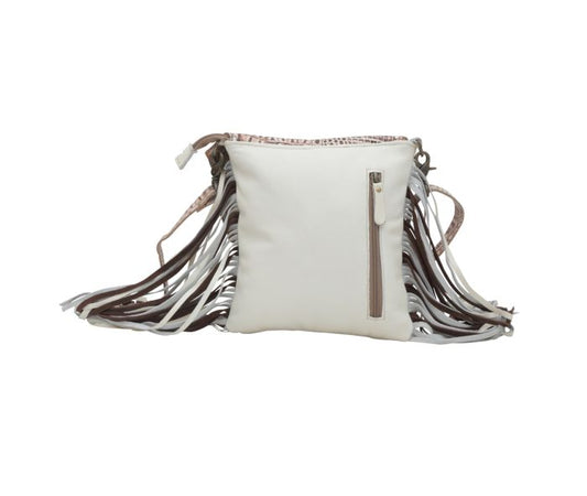 S-6210 Smokey hide and leather crossbody