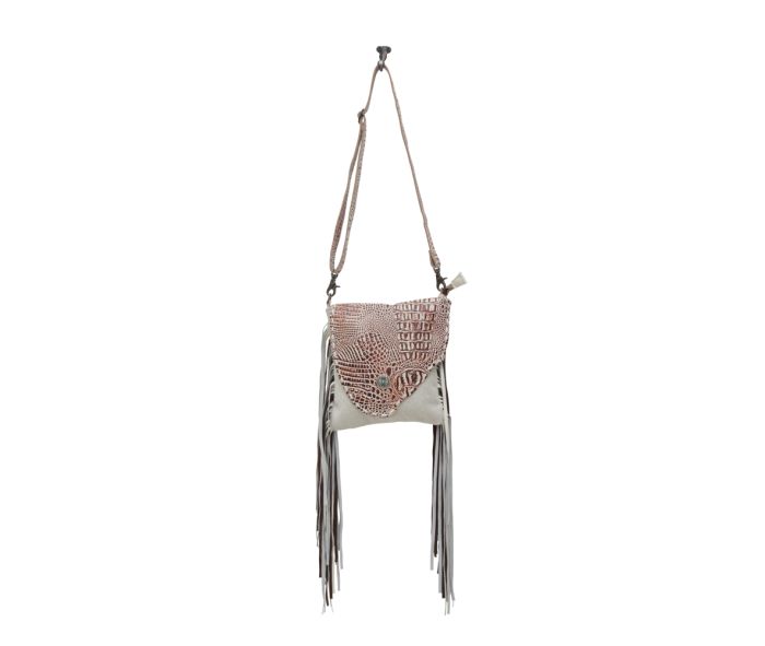 S-6210 Smokey hide and leather crossbody