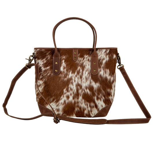 S-8133 Cullom Trail Hair-on Hide Leather Handbag