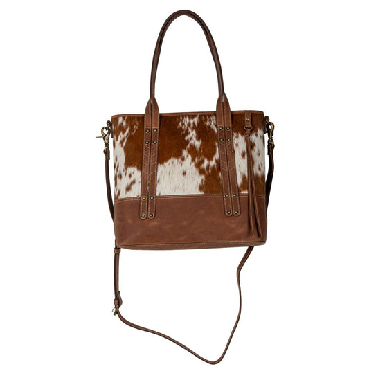 S-8148 Dennison Rodeo Canvas & Hairon Handbag