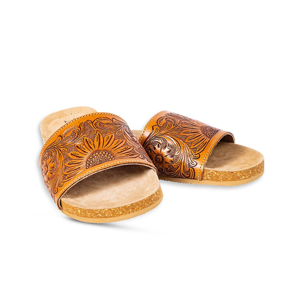 S-9661 Dottie Hand tooled Sandals